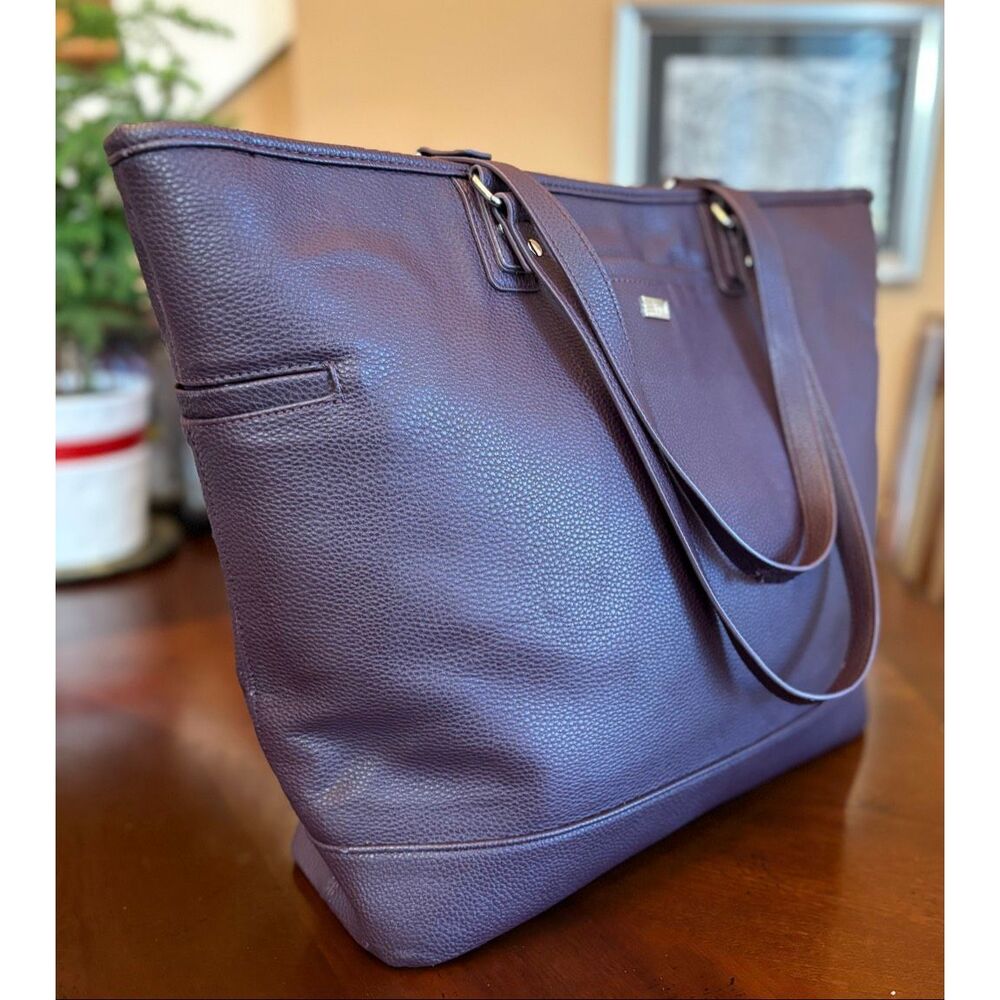 JEWEL by THIRTY-ONE - Like New "Fashion Editor" Jumbo Laptop Tote in Merlot - Picture 6 of 14